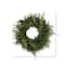 24&#x22; Green Buckler Fern &#x26; Grass Wreath